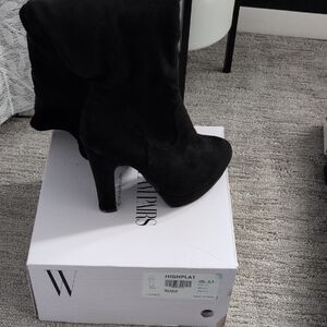 Dream Pairs Black Heeled Boots